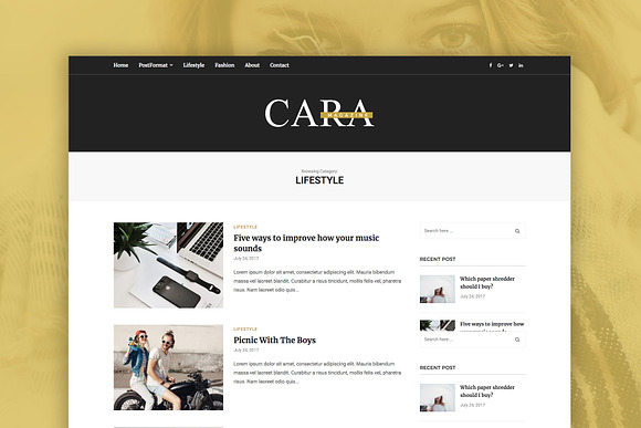 Cara - Magazine WordPress Theme in WordPress Magazine Themes - product preview 2