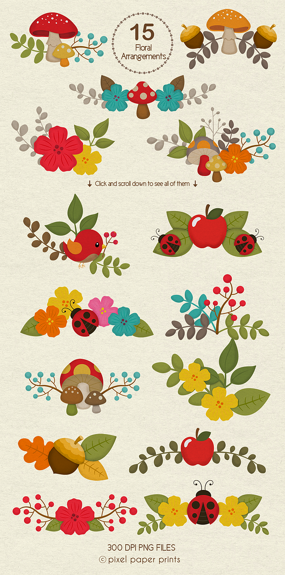 Woodland Animals Design Kit in Illustrations - product preview 6