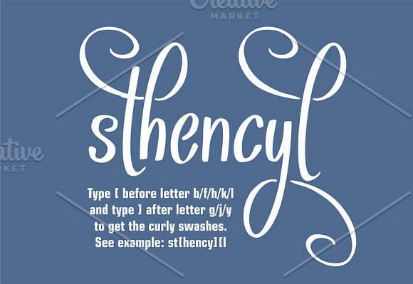 Sthencyl in Stencil Fonts - product preview 1