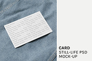 Card Still-life PSD Mock-Up
