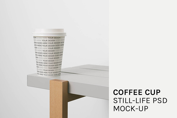 Coffee Cup Still-life PSD Mock-Up