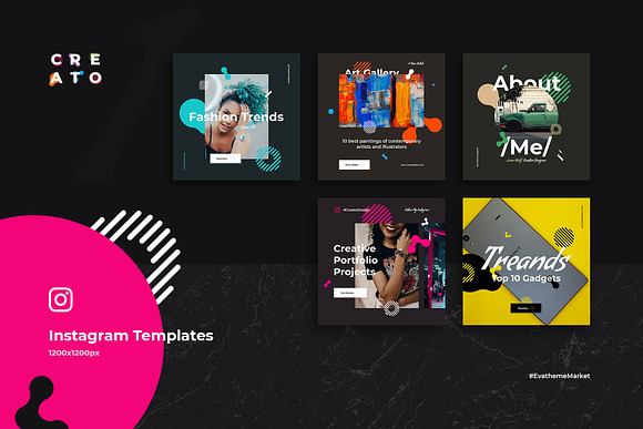 Creato Social Media Templates in Instagram Templates - product preview 1
