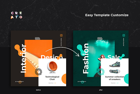 Creato Social Media Templates in Instagram Templates - product preview 4