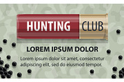 Hunting club open season poster
