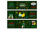Online casino poker jackpot banners