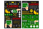 Online casino poker jackpot posters