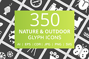 350 Nature & Outdoor Glyph Icons