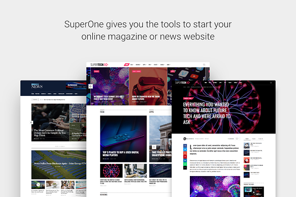 SuperOne - Multi-Purpose WP Theme in WordPress Portfolio Themes - product preview 1
