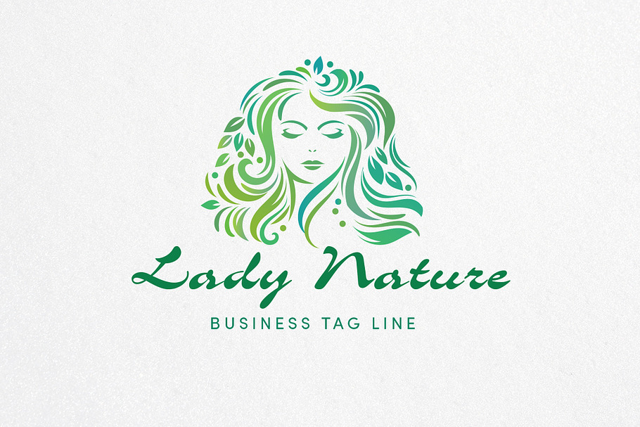 Lady Nature Logo Template