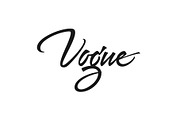 Vogue vector lettering