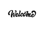 Welcome vector lettering