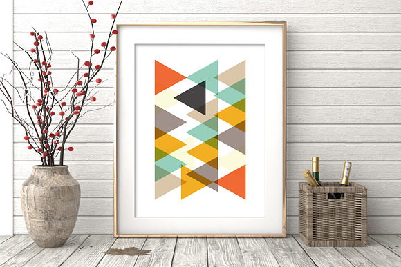 Geometric Wall Art, Set of 6 Prints  in Illustrations - product preview 2