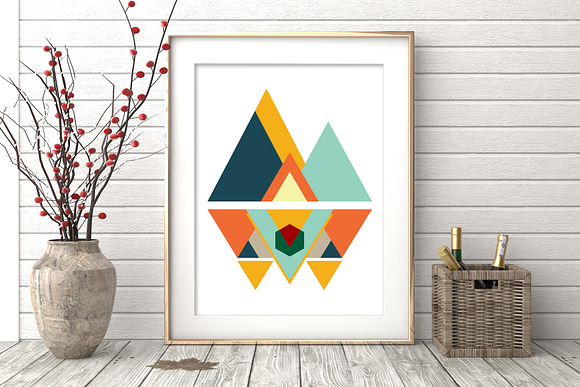 Geometric Wall Art, Set of 6 Prints  in Illustrations - product preview 3