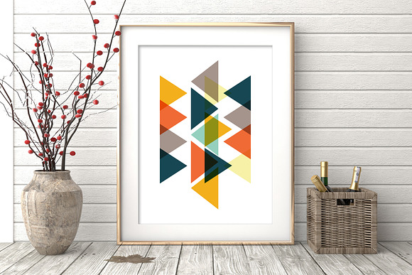 Geometric Wall Art, Set of 6 Prints  in Illustrations - product preview 5