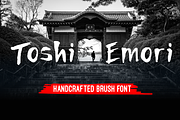 Toshi Emori - Handcrafted Font