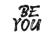 Be You vector lettering