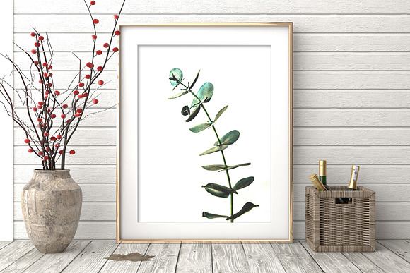 Botanical Wall Art, Eucalyptus Print in Illustrations - product preview 5