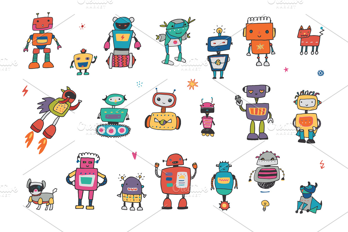 Like a Robot in Illustrations - product preview 8