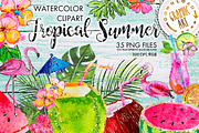 Tropical Summer Clip Art 