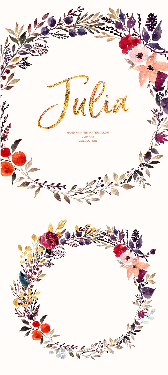 Giant Julia Watercolor Collection in Illustrations - product preview 14