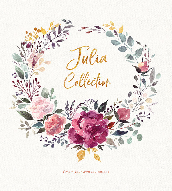 Giant Julia Watercolor Collection in Illustrations - product preview 22