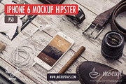 iPhone 6 PSD Mockup Hipster