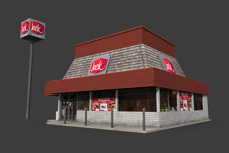 Fastfood Restaurants Pack in Architecture - product preview 25