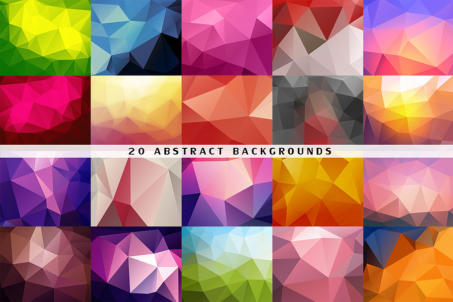 20 Geometric Backgrounds