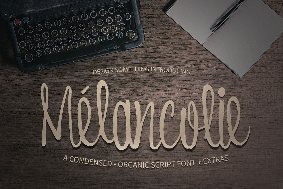 Melancolie Font + Extras