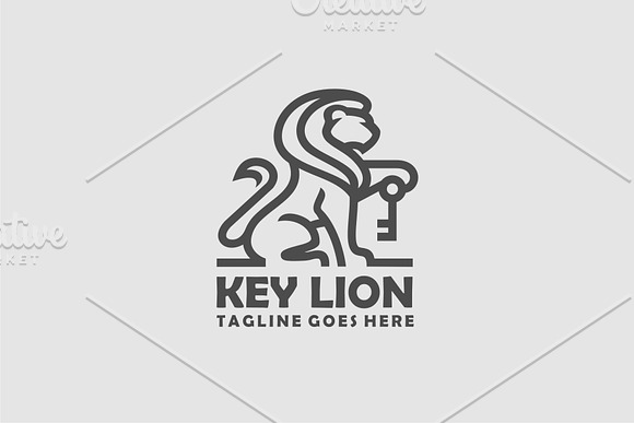 Key Lion in Logo Templates - product preview 1