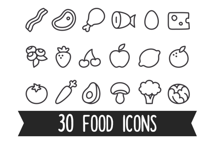 Food icons in Food Icons - product preview 8