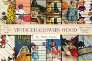 Vintage Halloween Wood