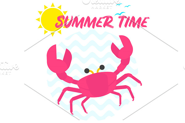summer time crab
