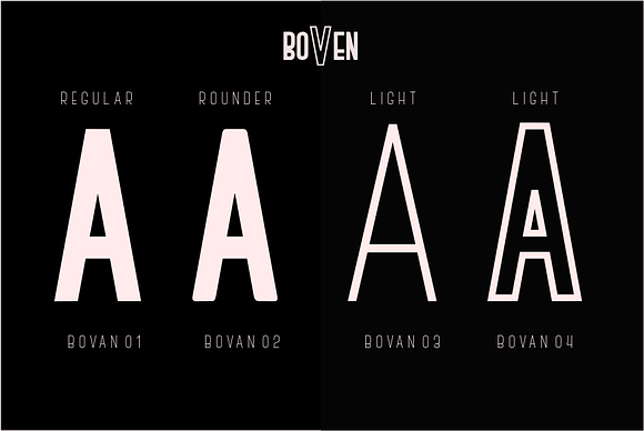 BOVEN in Sans-Serif Fonts - product preview 1