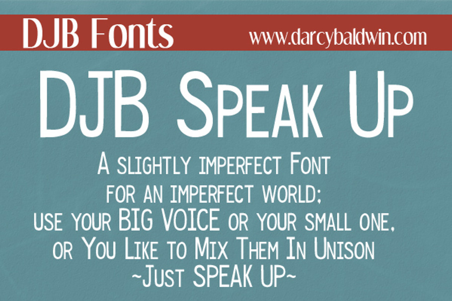 DJB Speak Up Font