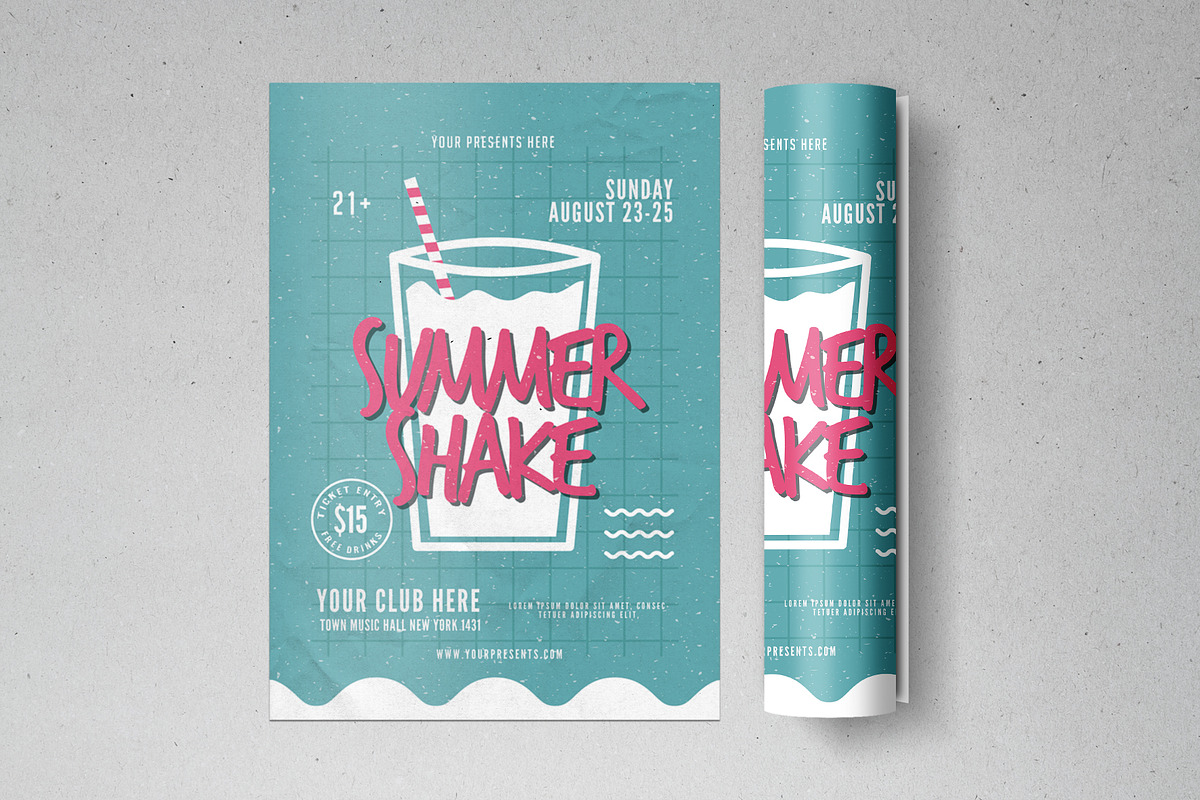 Summer Shake Flyer in Flyer Templates - product preview 8
