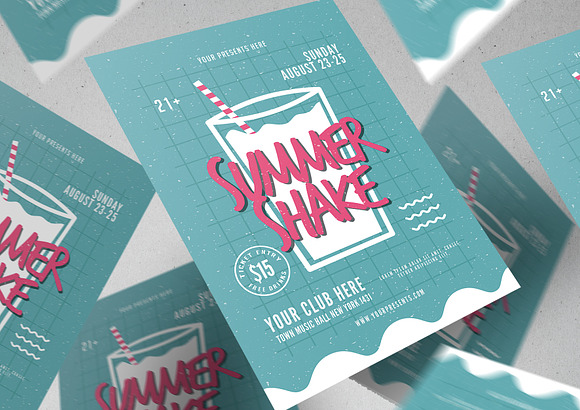Summer Shake Flyer in Flyer Templates - product preview 1