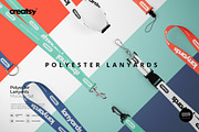 Polyester Lanyards Mockup Set