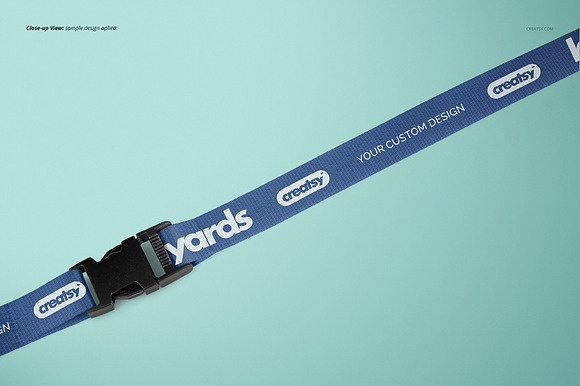 Polyester Lanyards Mockup Set in Product Mockups - product preview 5
