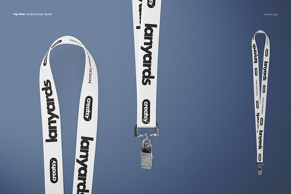 Polyester Lanyards Mockup Set in Product Mockups - product preview 6