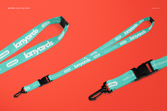 Polyester Lanyards Mockup Set in Product Mockups - product preview 7