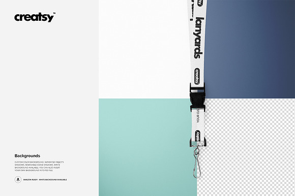 Polyester Lanyards Mockup Set in Product Mockups - product preview 8