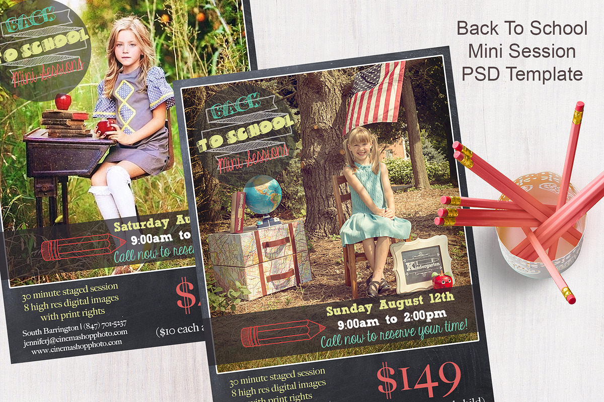 Back To School Mini Session Template in Email Templates - product preview 8