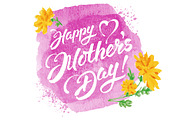 ✿ Mother's Day. Vector lettering.