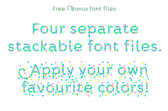 Confetti font in Display Fonts - product preview 6
