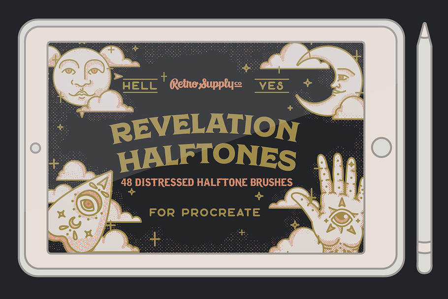 Revelation Halftones for Procreate in Photoshop Brushes - product preview 8