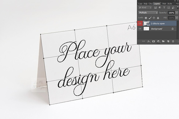 Greeting card A6 A5 psd mockup in Product Mockups - product preview 3