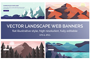 Vector Landscape Web Banners