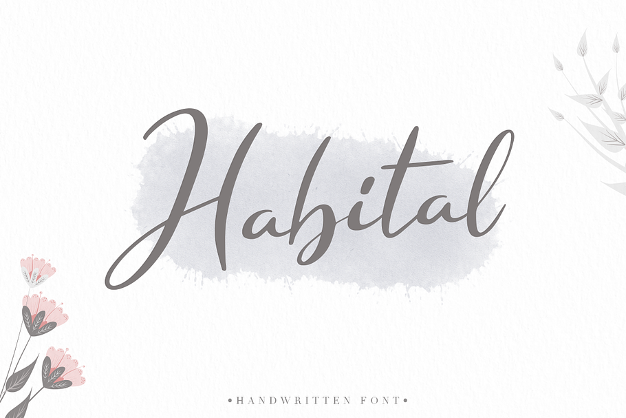 Habital in Script Fonts - product preview 8