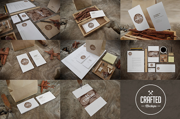 Crafted Identity Mock-ups in Branding Mockups - product preview 2